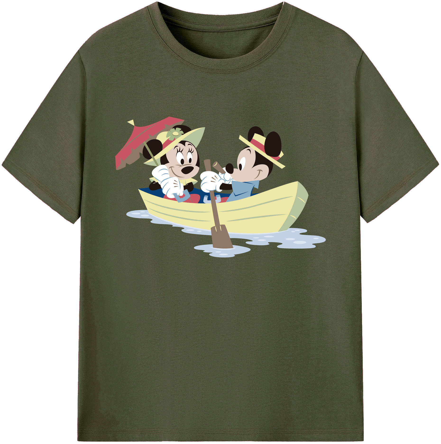 ミッキーマウス Mickey Mouse 綿100％ メンズ半袖Tシャツ｜肌触りやわらか＆通気性